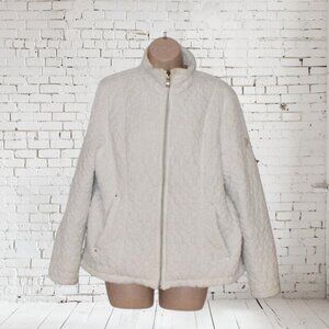 Zeroxposur Quilted Commuter Jacket Fall Winter Utility Coat White